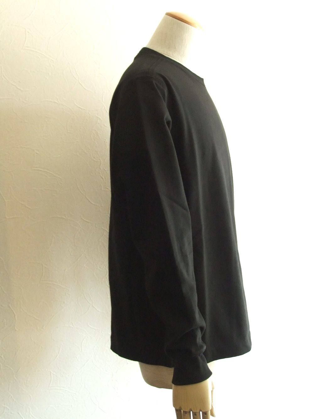 ロゴ クルーネック L/Tシャツ ( BLACK ) 62350