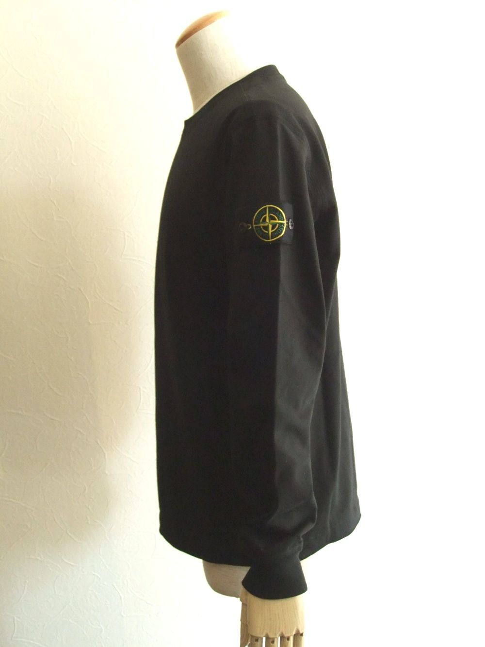 STONE ISLAND - ロゴ クルーネック L/Tシャツ ( P.GREEN ) 62350