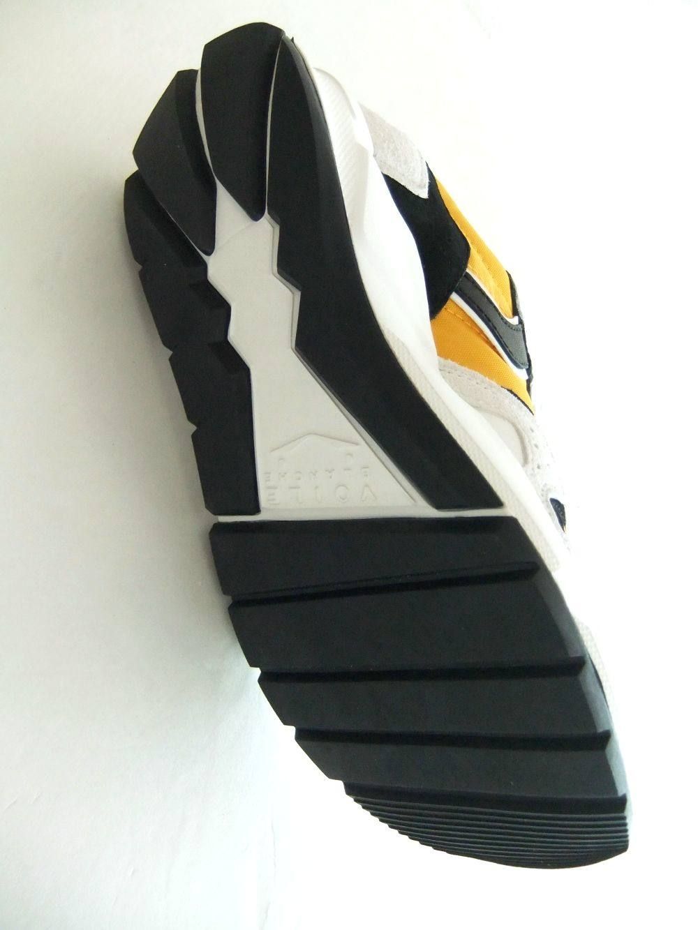 MANBA  ナイロン×スエード  ダッドスニーカー    ( イエロー×ブラック ) 2014294-02/0G04