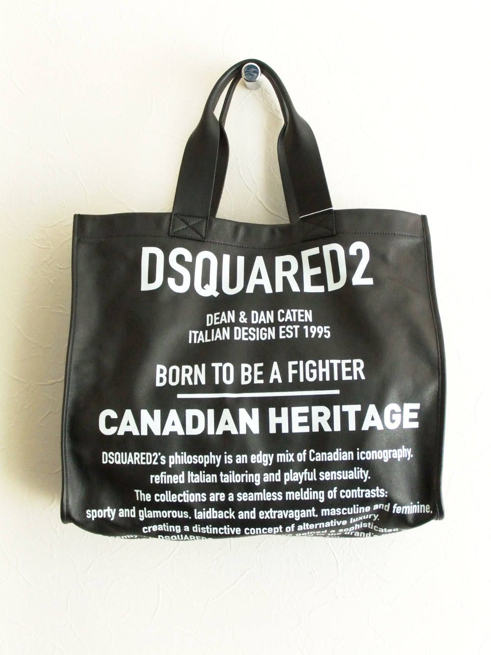 Dsquared2 - ロゴ レザー トートバッグ (ブラック) S83SP0022 | 4.444glad