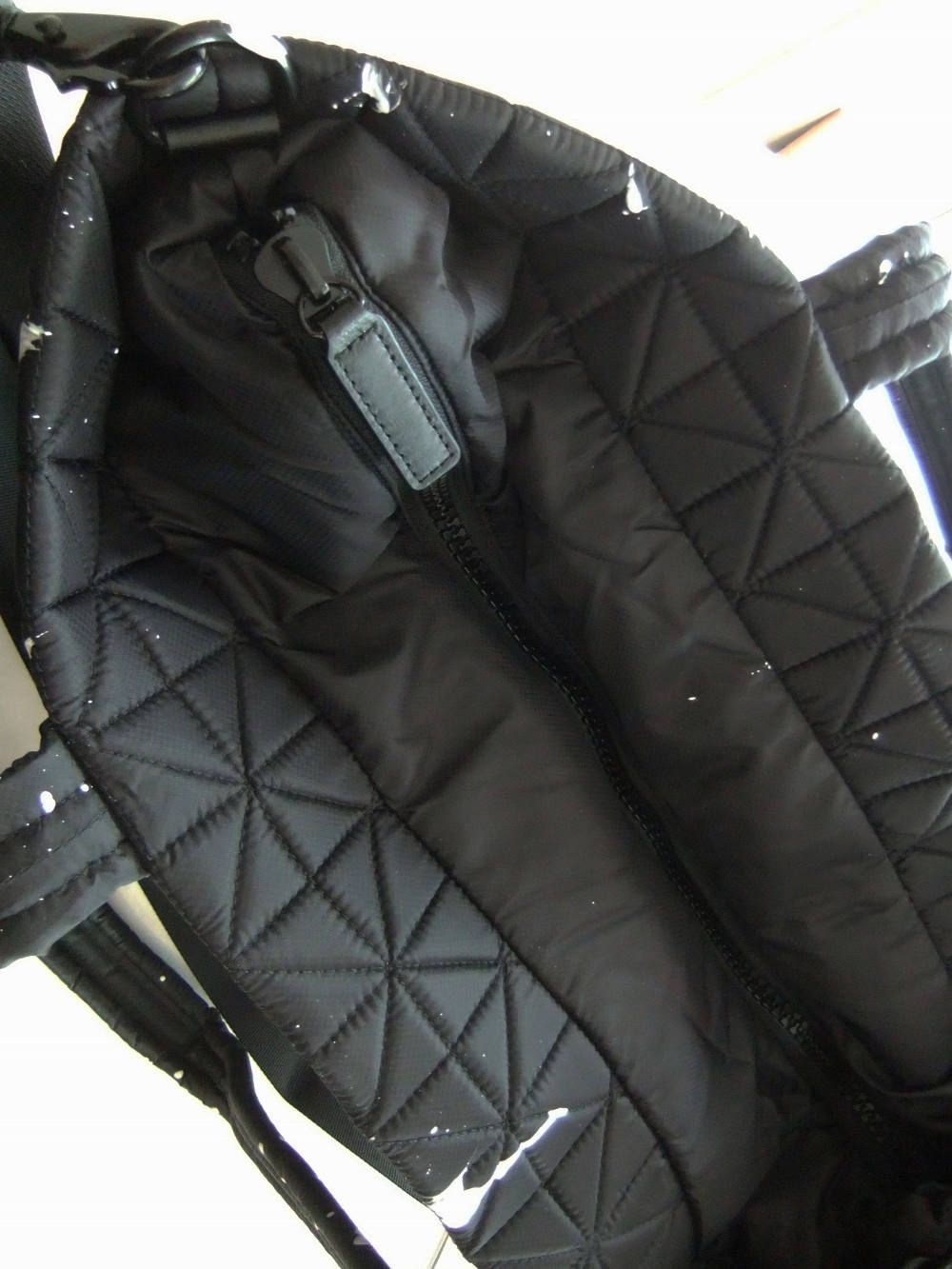 VEE TOTE 2WAY ミディアム トートバッグ  (ブラック ペイント)