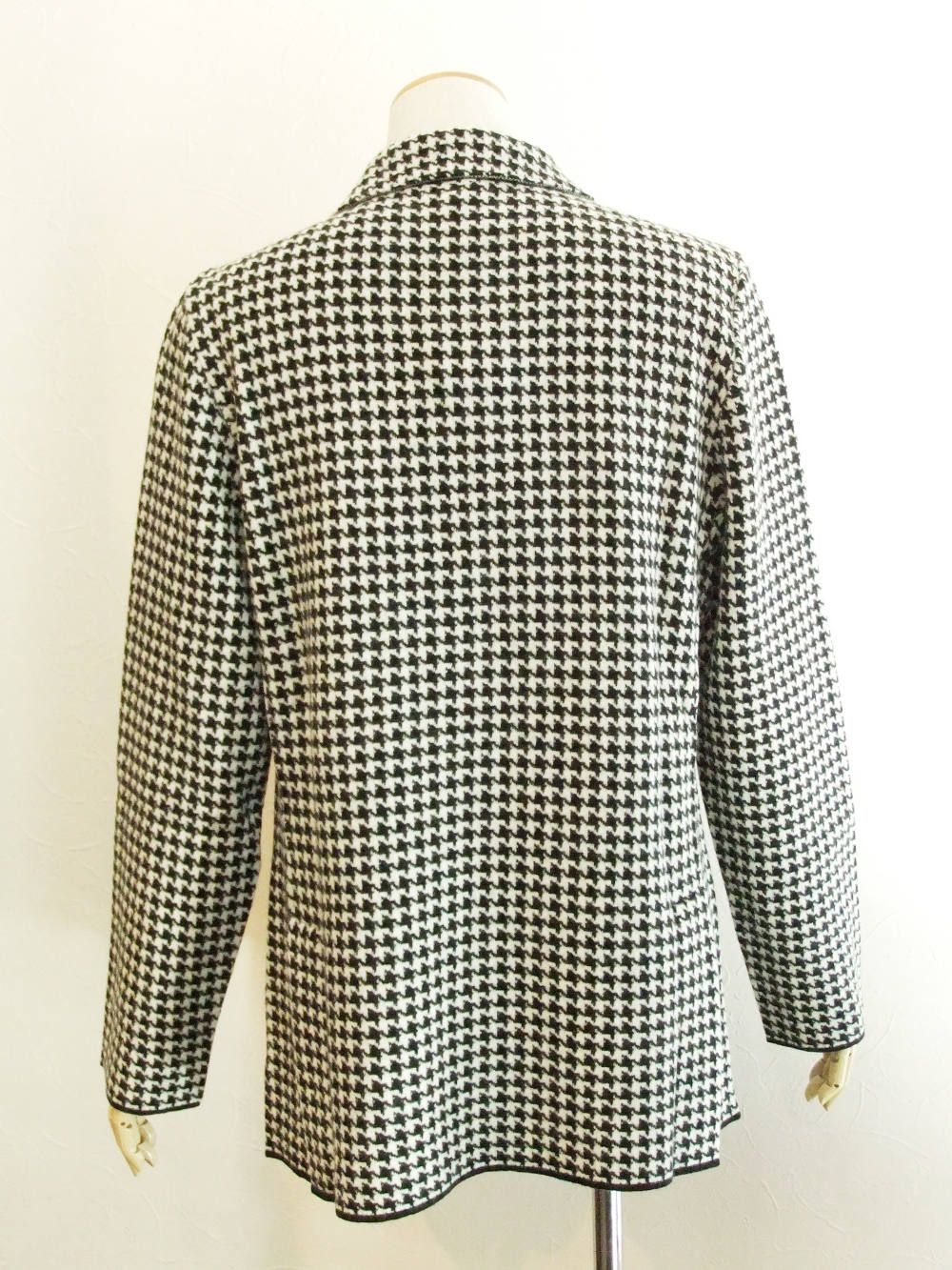 KNIT 2B JACKET  ハウンドツース ニットジャケット (ブラック) LJM56-53014