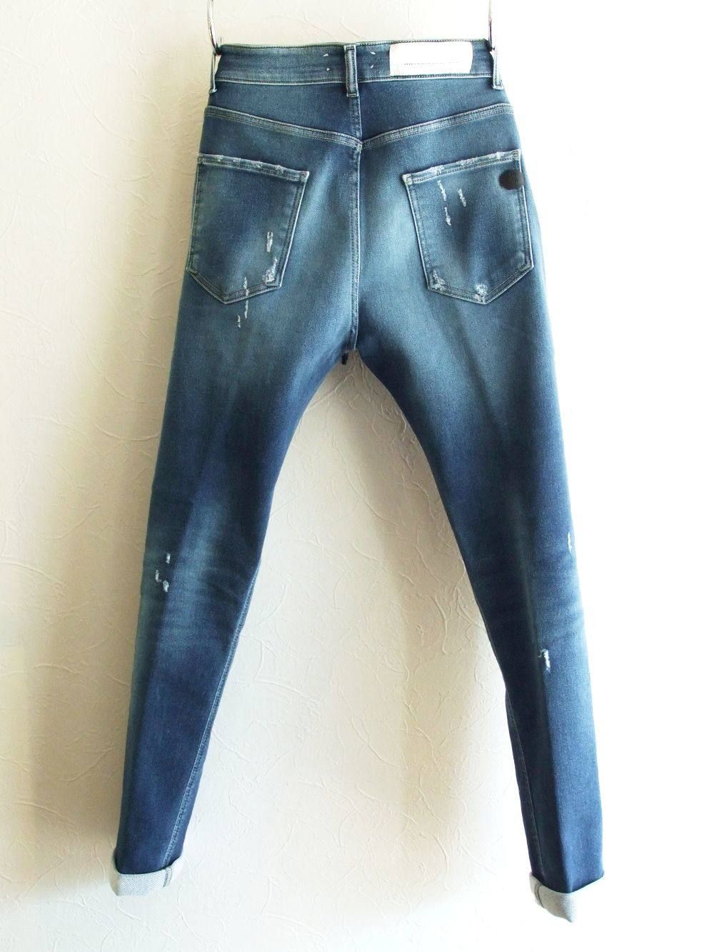 ジャジーダメージデニムパンツ  JERSEY EASY DENIM PANT