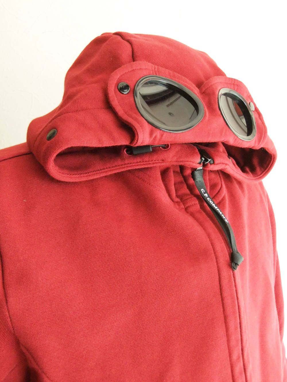 GOGGLES SWEAT PARKA ゴーグル ジップアップ パーカー ( ボルドー )  07CMSS003A005086