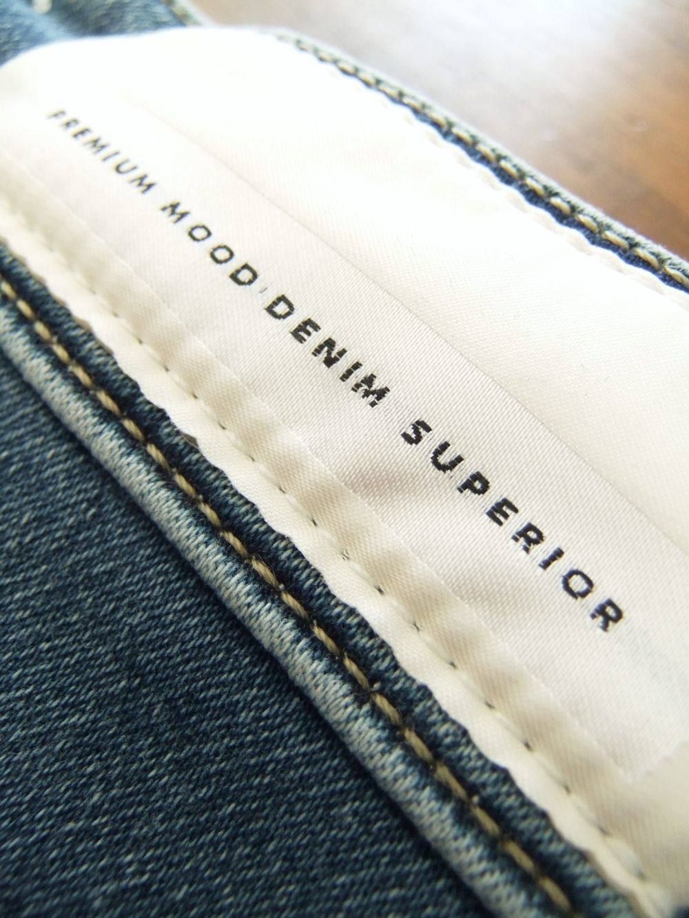 ジャジーダメージデニムパンツ  JERSEY EASY DENIM PANT