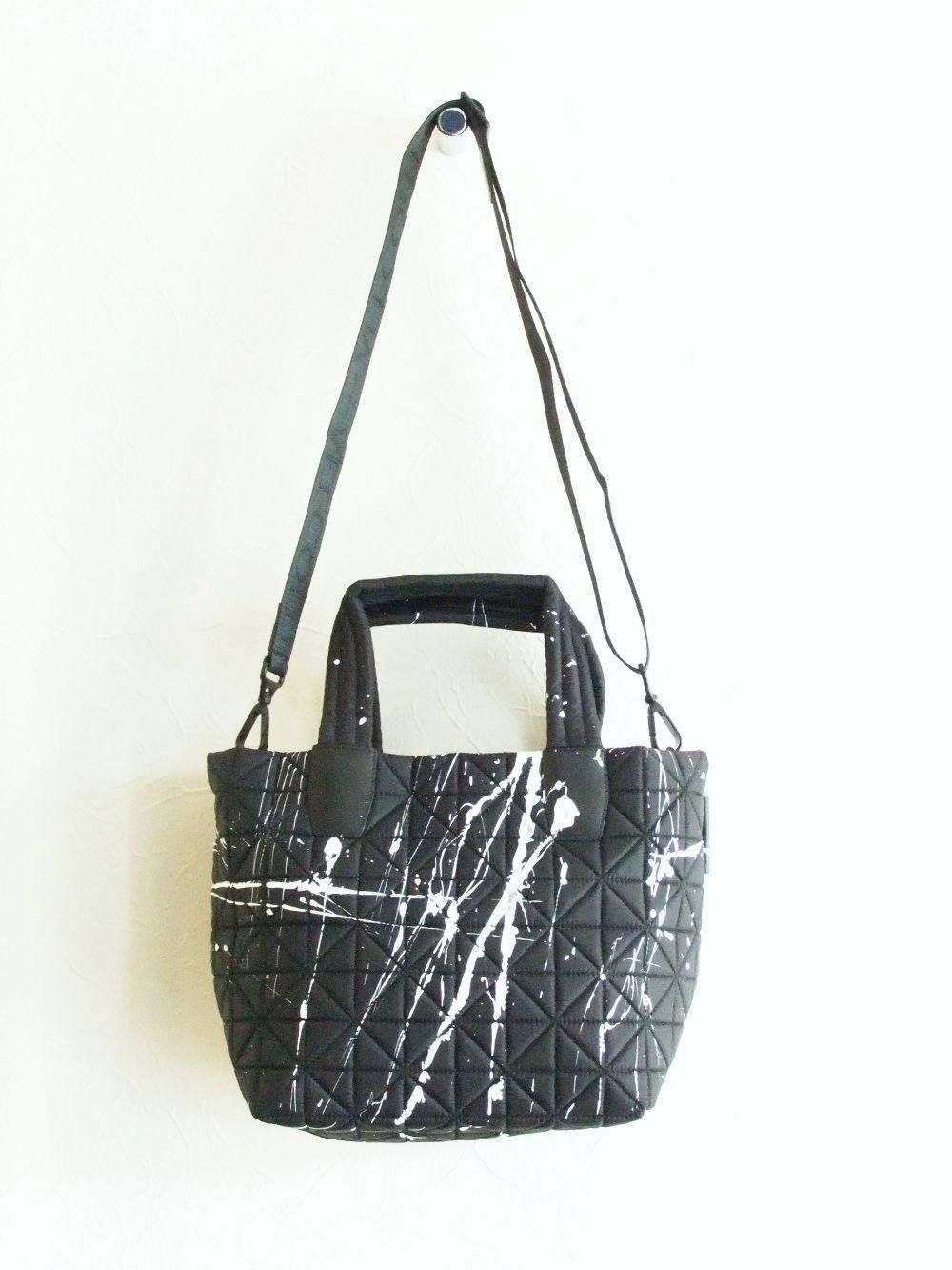 VEE TOTE 2WAY スモール トートバッグ  (ブラック ペイント)