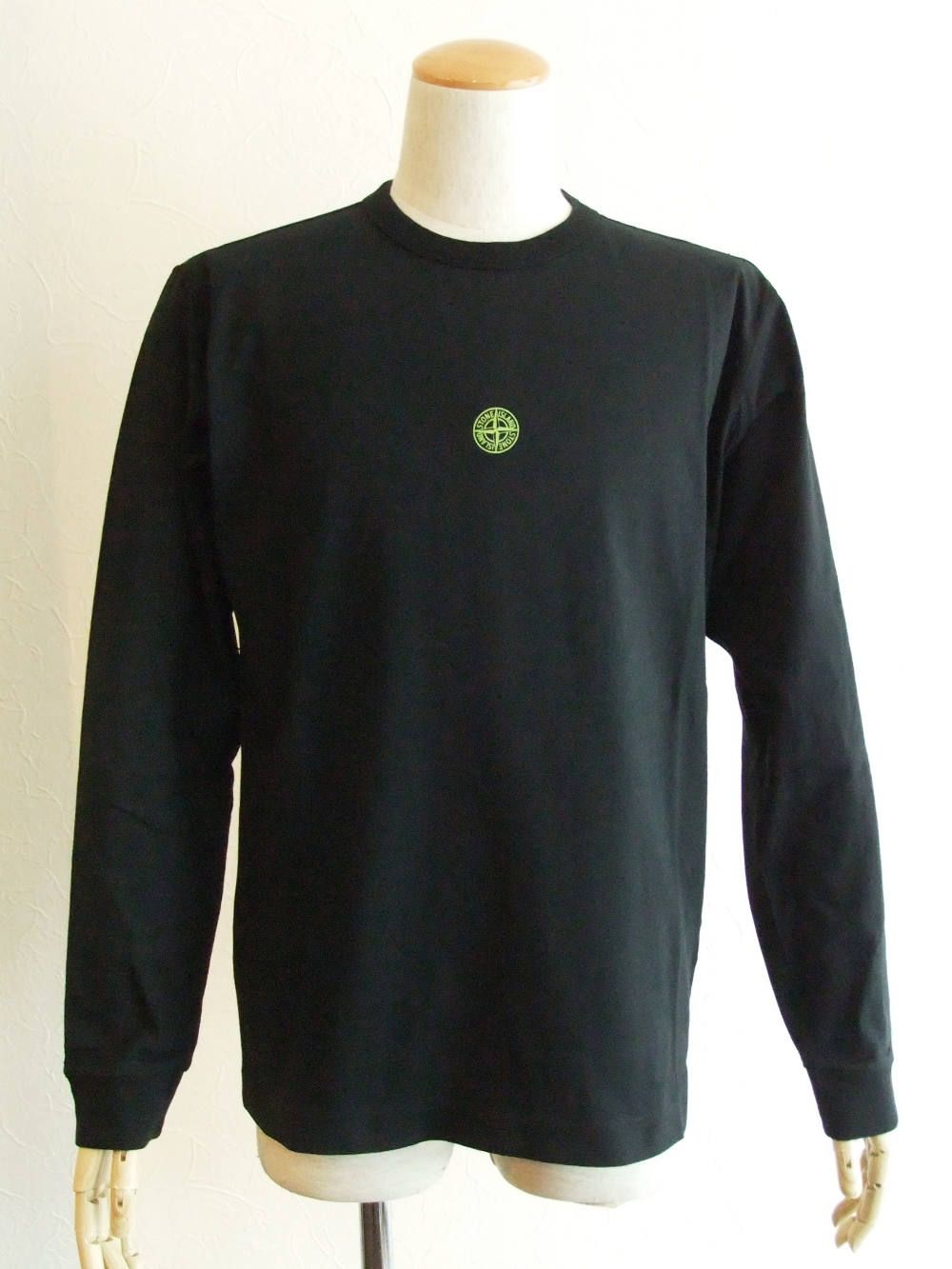 'GRAPHIC FIVE' ロゴ クルーネック L/Tシャツ ( ブラック )  23484