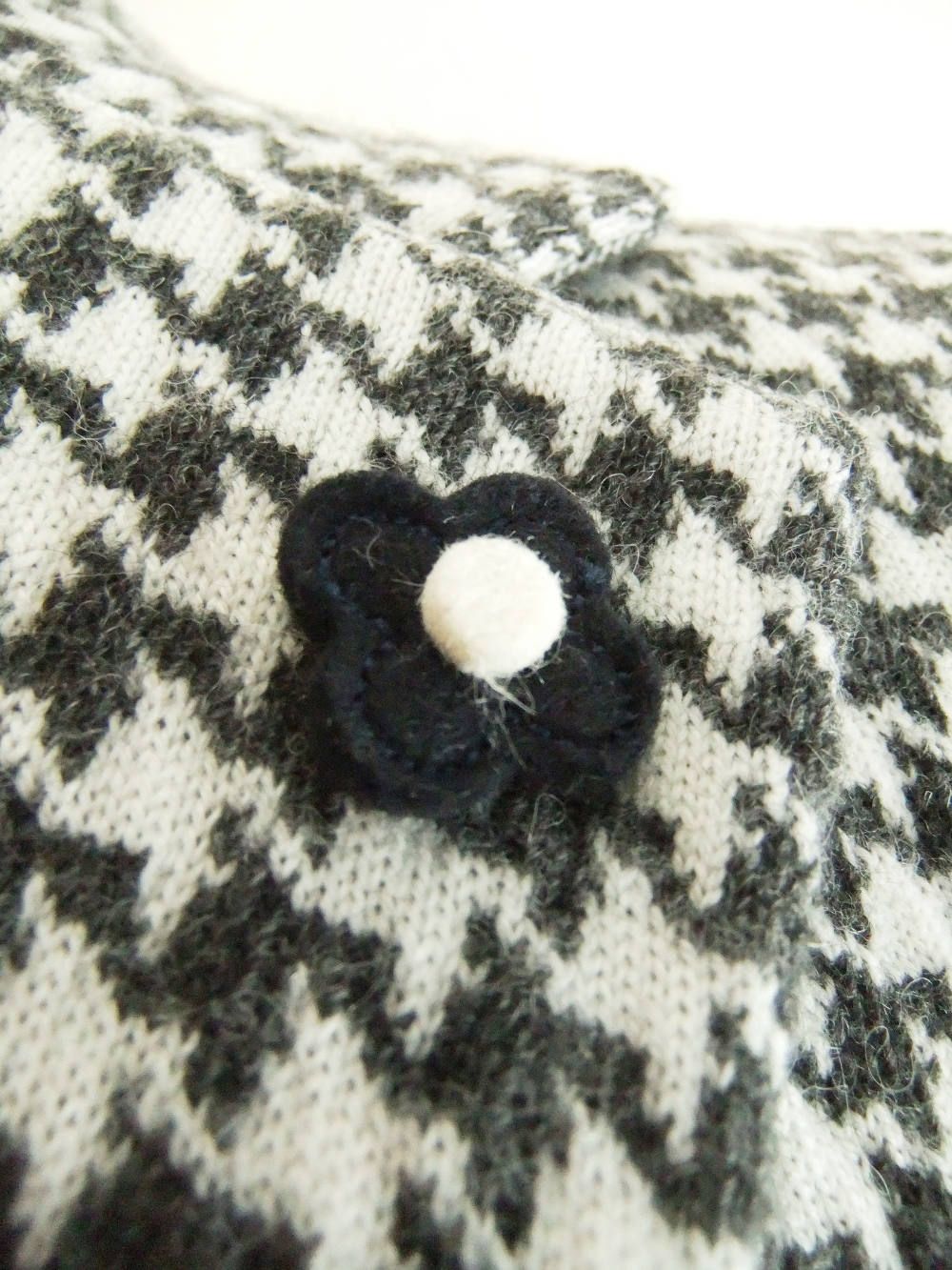 KNIT 2B JACKET  ハウンドツース ニットジャケット (グレー) LJM56-53014