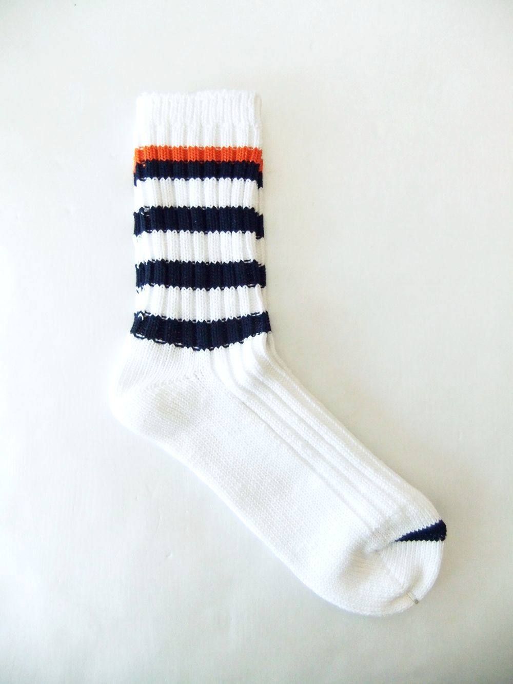 ZEBRA SOX   ボーダーカラーソックス ( ホワイト×ネイビー ) RSA-19205