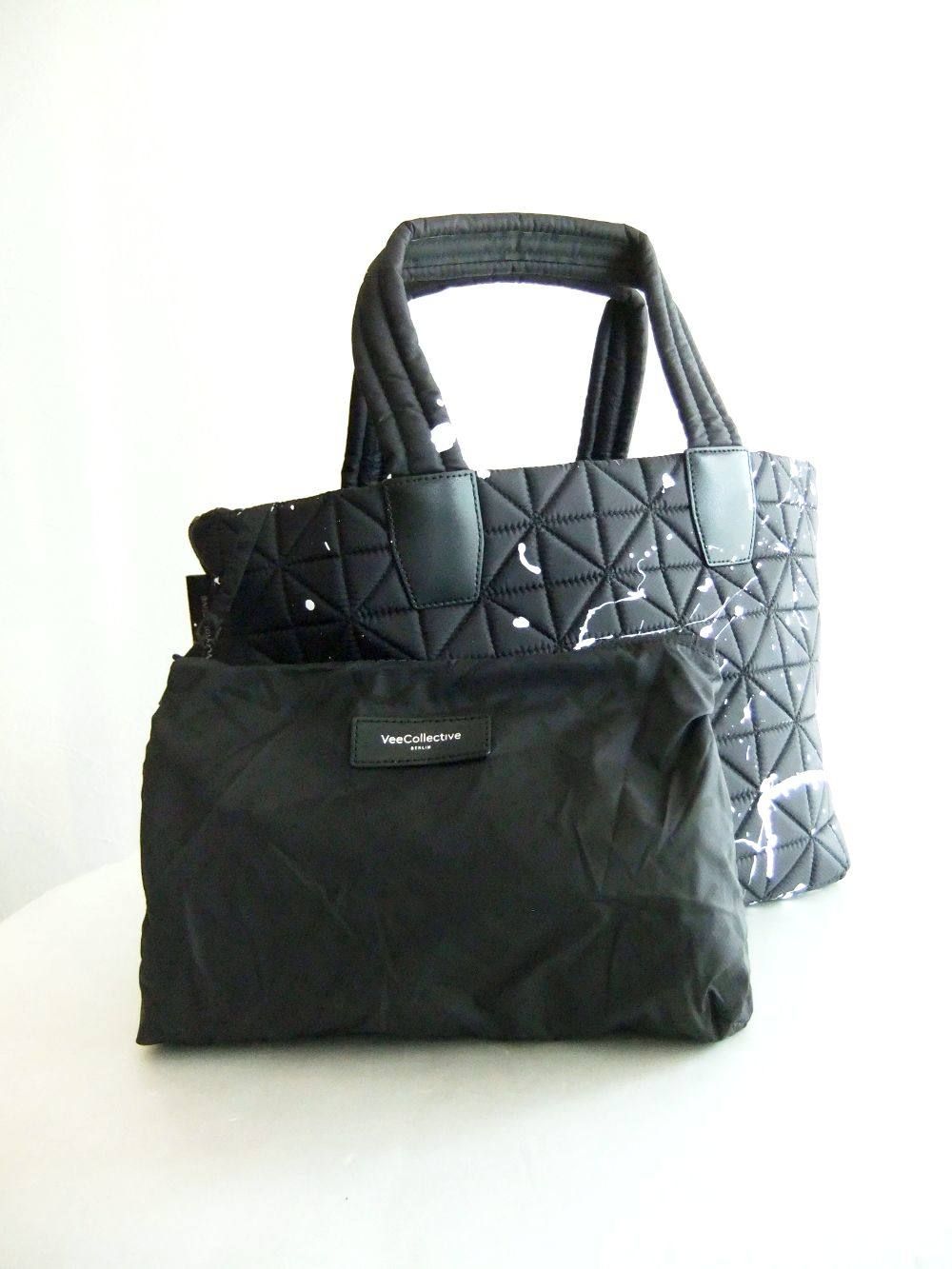 VEE TOTE 2WAY スモール トートバッグ  (ブラック ペイント)