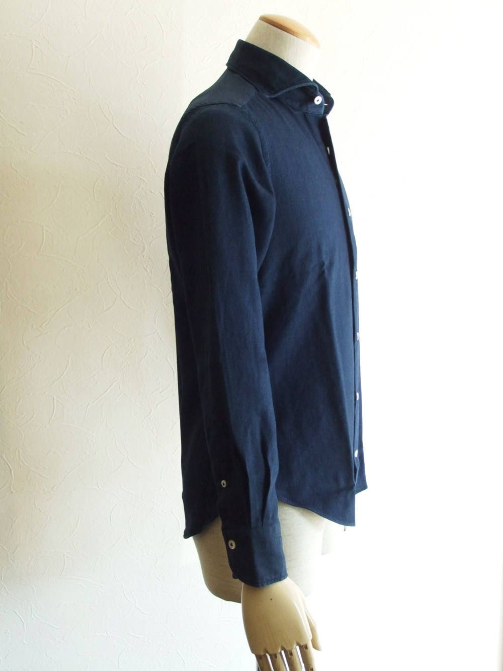 ウォッシャブル INDIGO ツイルシャツ  92031379000L84