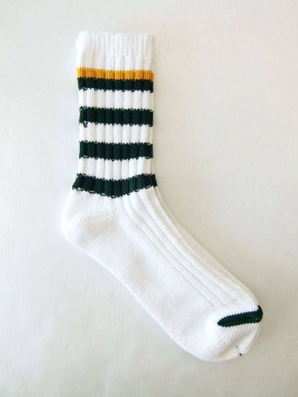 ZEBRA SOX   ボーダーカラーソックス ( ホワイト×グリーン ) RSA-19205