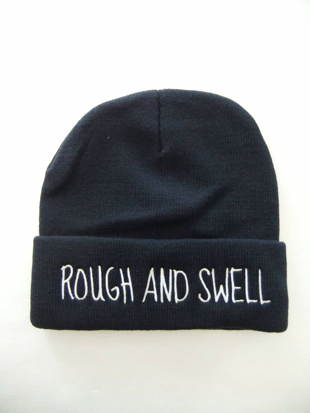 ROUGH BEANIE   ロゴニットキャップ ( ネイビー ) RSA-19204