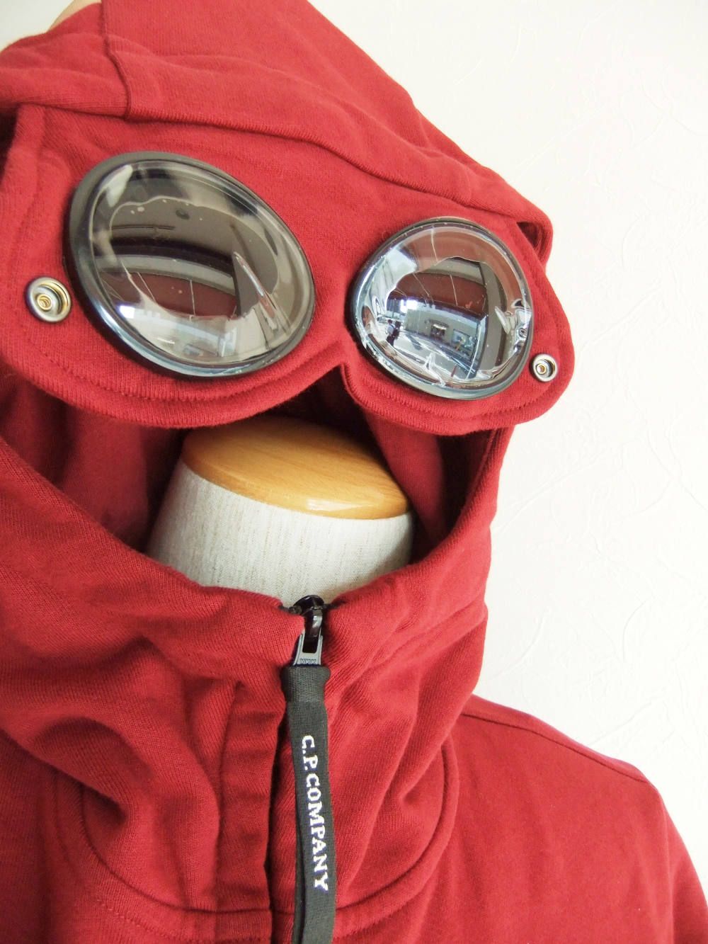 GOGGLES SWEAT PARKA ゴーグル ジップアップ パーカー ( ボルドー )  07CMSS003A005086