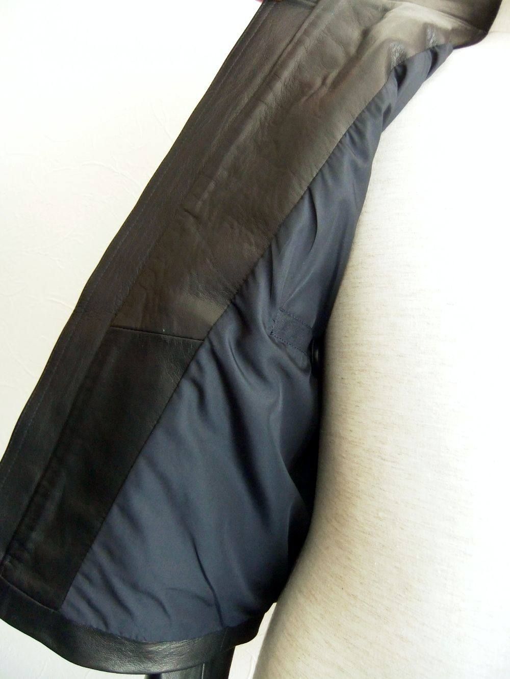 COLIN ラムスキン ナッパレザー A-2 レザーフライトジャケット  (BLACK)