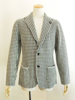 KNIT 2B JACKET  ハウンドツース ニットジャケット (グレー) LJM56-53014