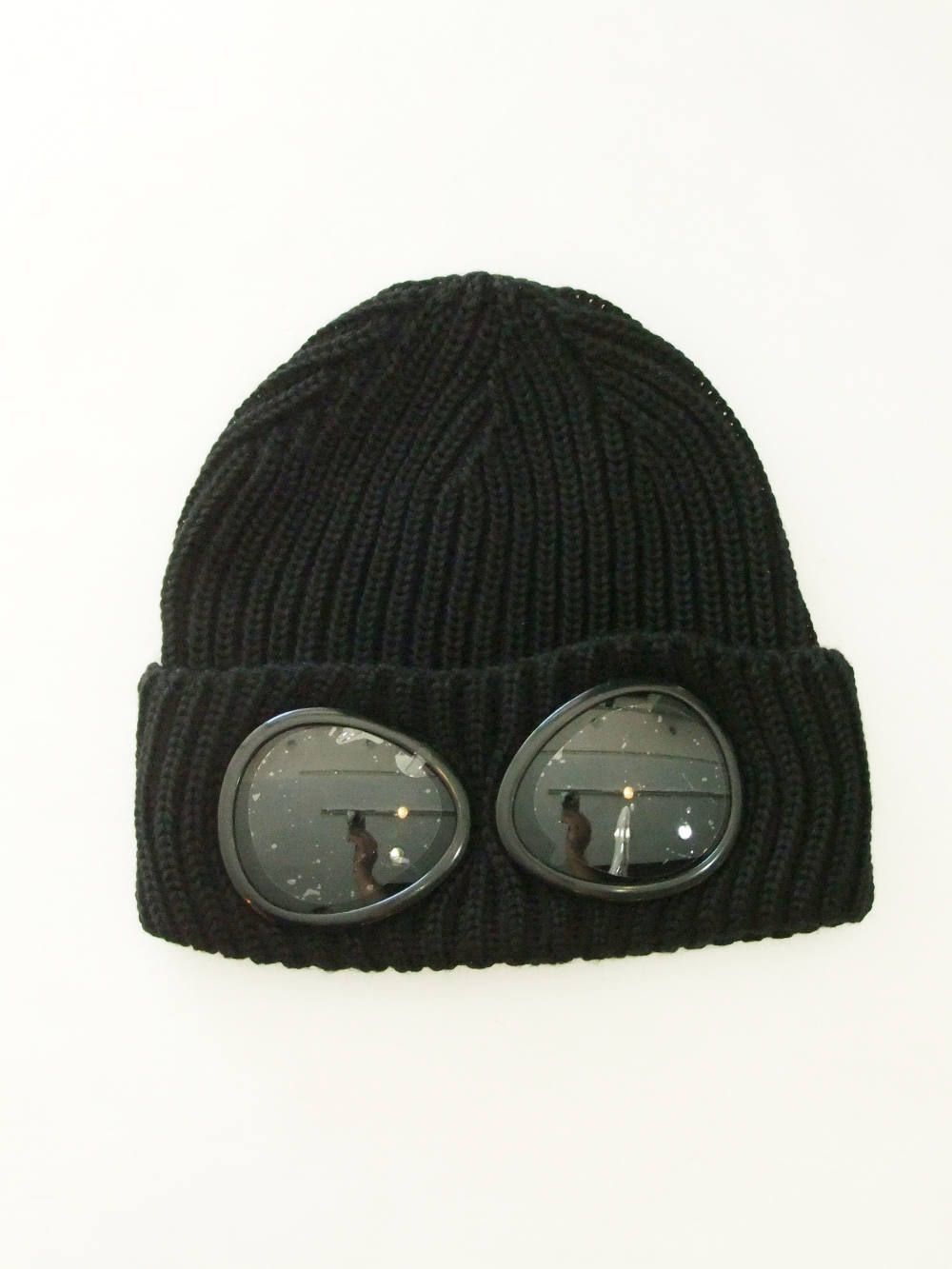 C.P. COMPANY - GOGGLES KNIT CAP ゴーグル ニット帽 ( ブラック ...