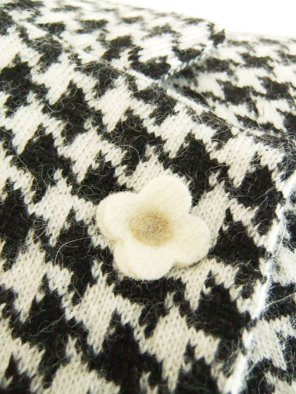 KNIT 2B JACKET  ハウンドツース ニットジャケット (ブラック) LJM56-53014