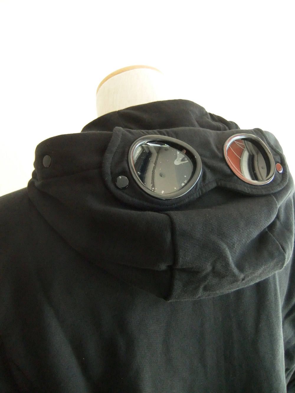 GOGGLES SWEAT PARKA ゴーグル ジップアップ パーカー ( ブラック )  07CMSS003A005086