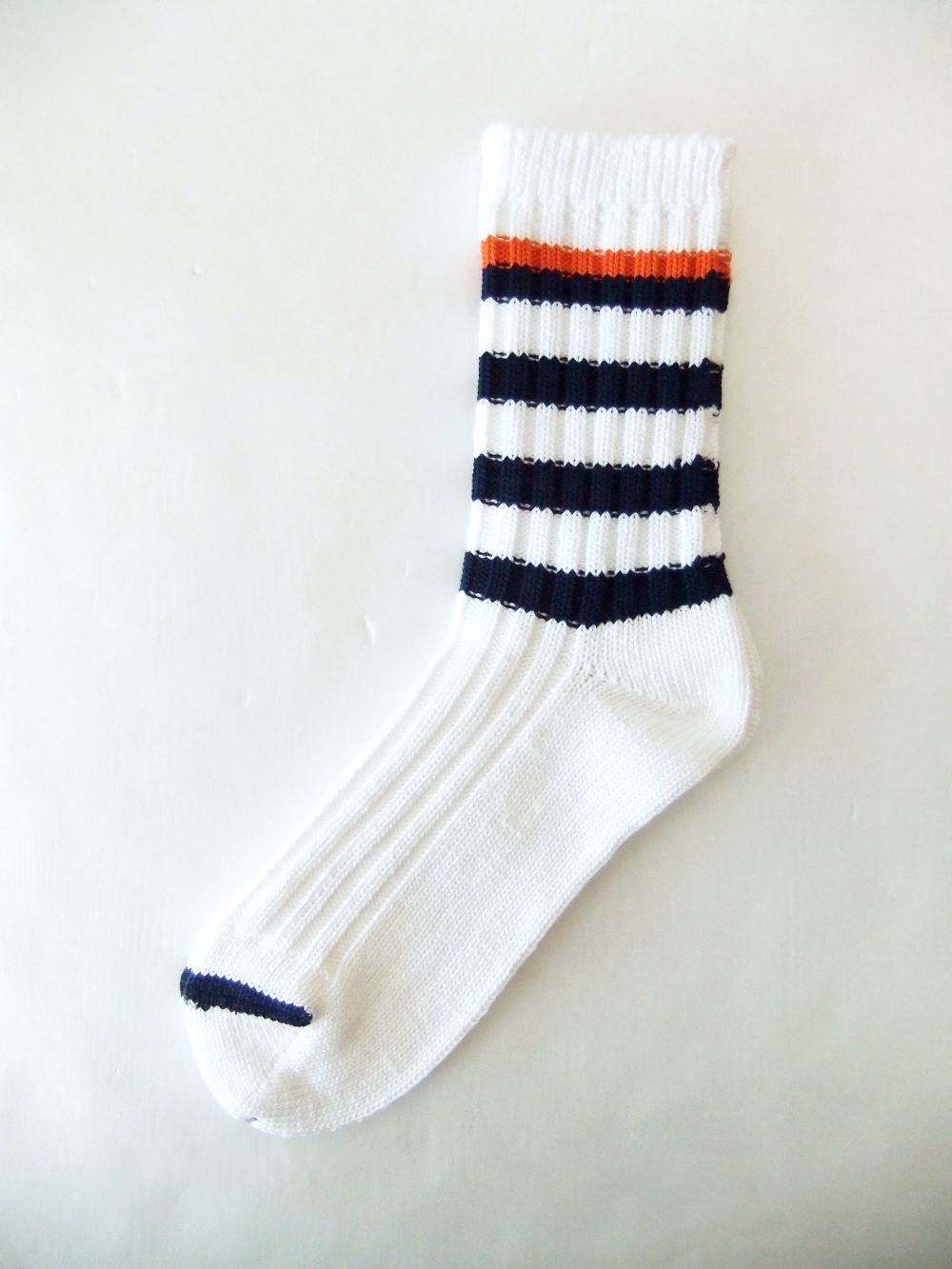 ZEBRA SOX   ボーダーカラーソックス ( ホワイト×ネイビー ) RSA-19205