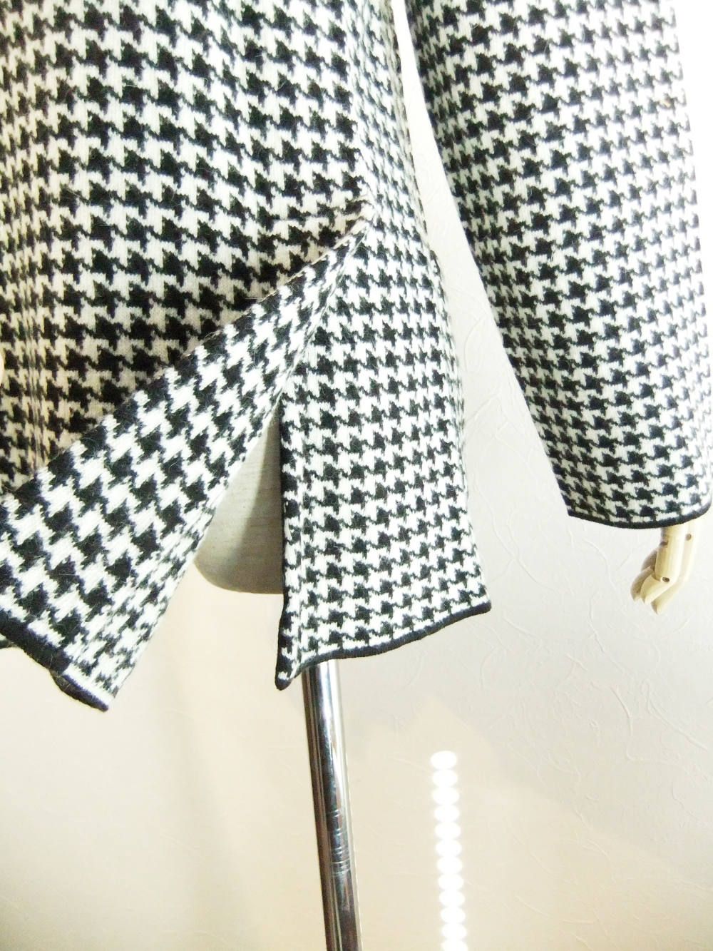 KNIT 2B JACKET  ハウンドツース ニットジャケット (ブラック) LJM56-53014