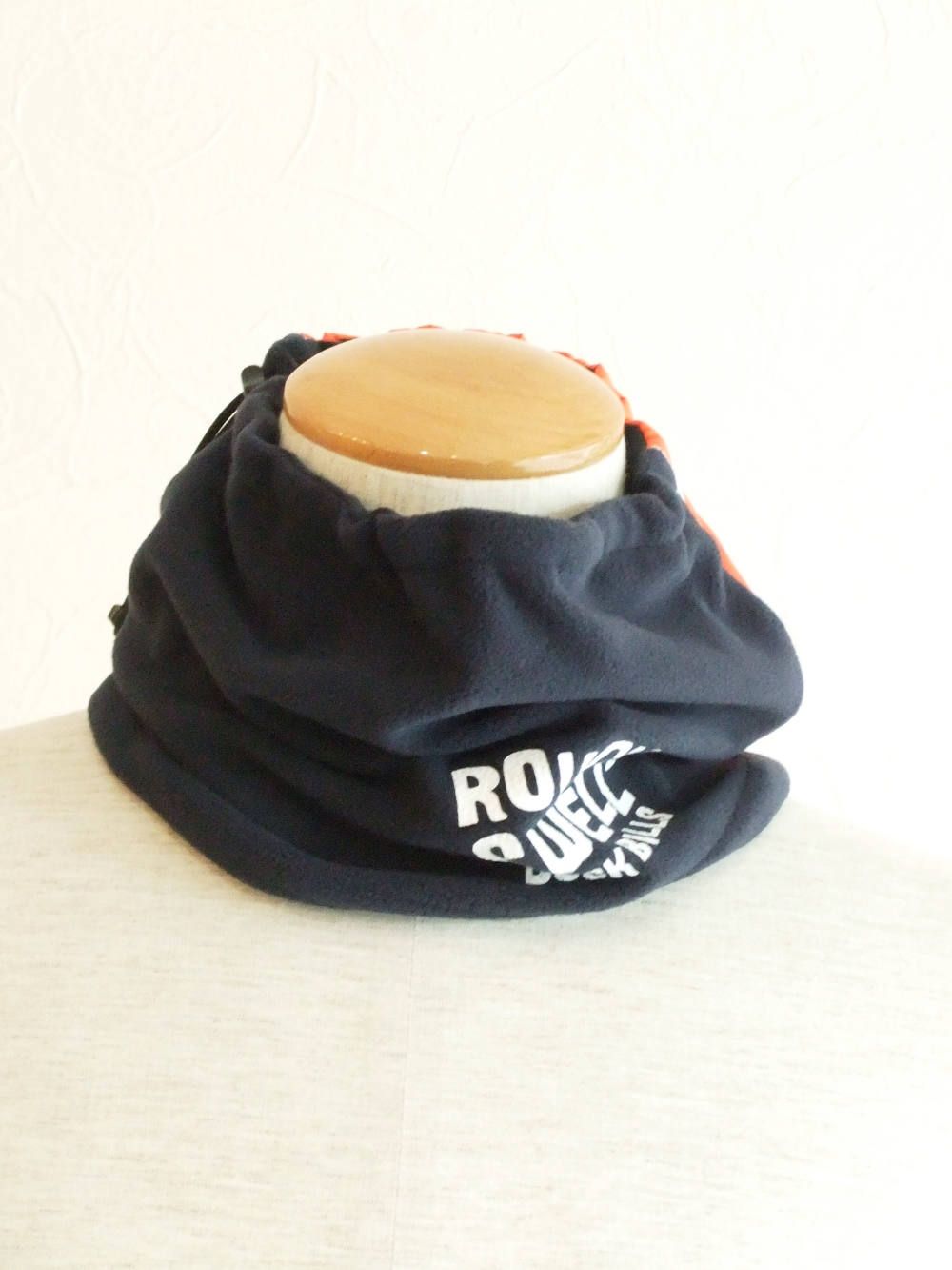 TAYLOR NECK WARMER ( NAVY/ORANGE )  フリース ネックウォーマー