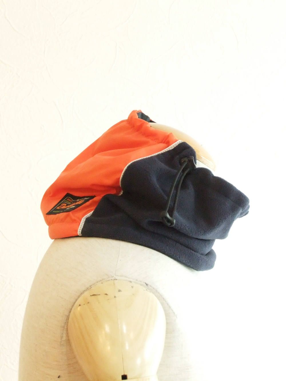 TAYLOR NECK WARMER ( NAVY/ORANGE )  フリース ネックウォーマー