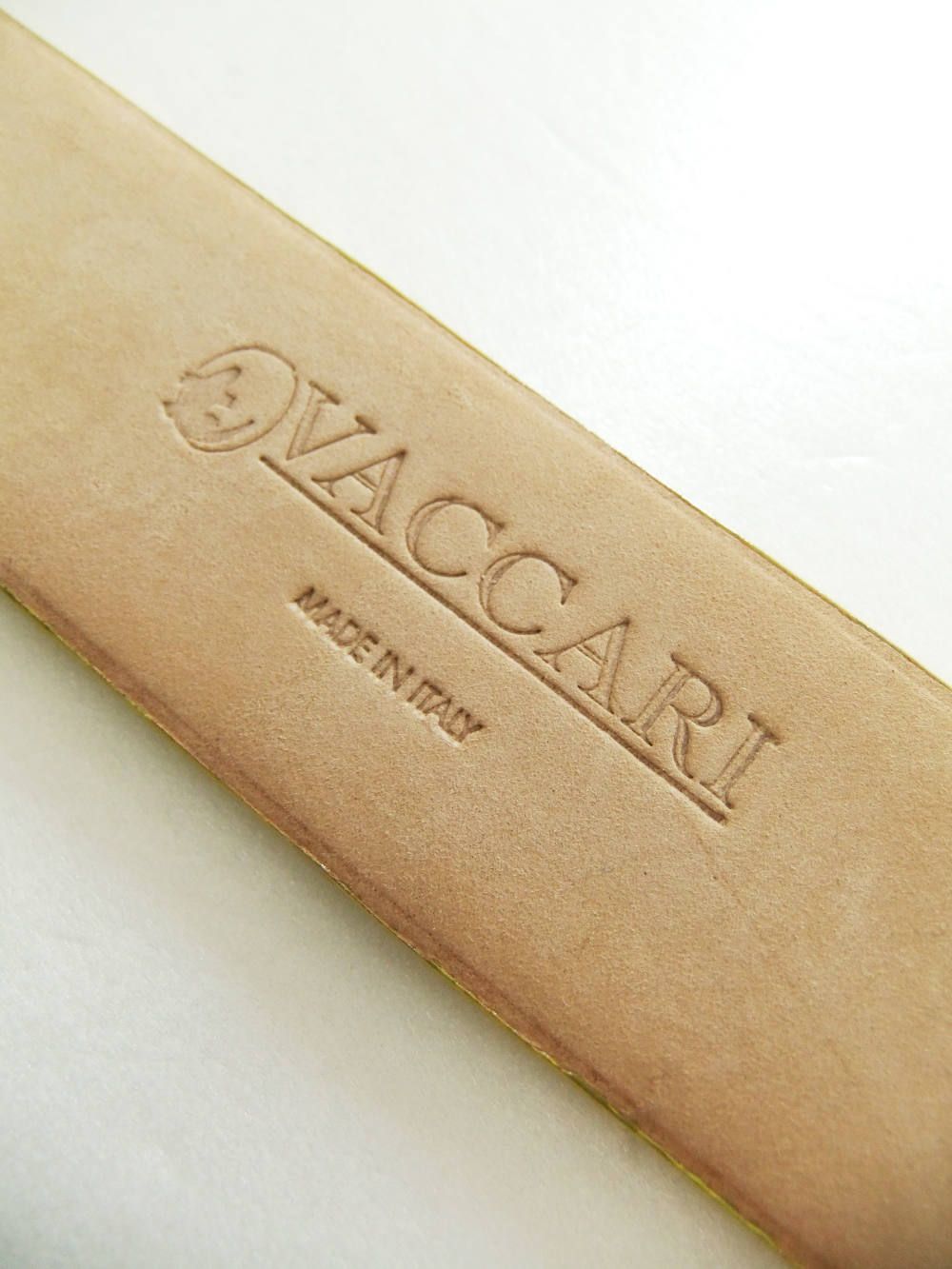 クロコダイル CROCODILE LEATHER BELT (イエロー)