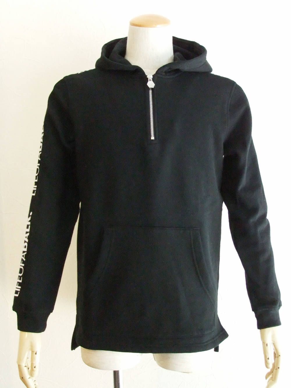ロゴテープ スウェットパーカー ( BLACK )  BALR. TAPE HOODIE