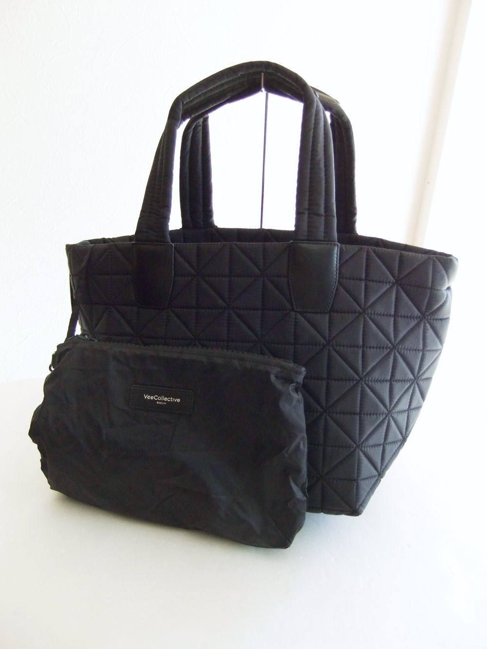 VEE TOTE 2WAY スモール トートバッグ  (ブラック)