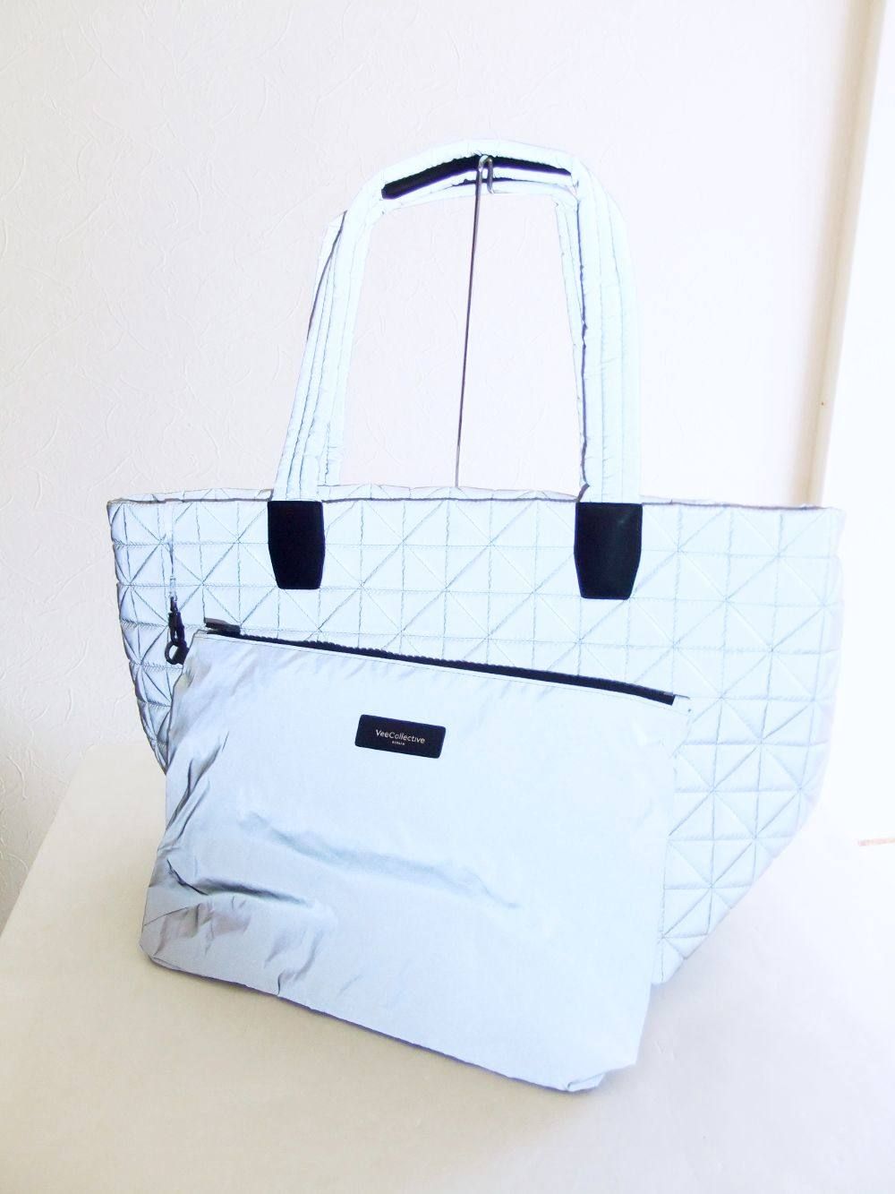 VEE TOTE 2WAY ミディアム トートバッグ  (グレー リフテクティブ)