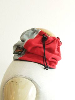 TAYLOR NECK WARMER ( RED/GRAY )  フリース ネックウォーマー