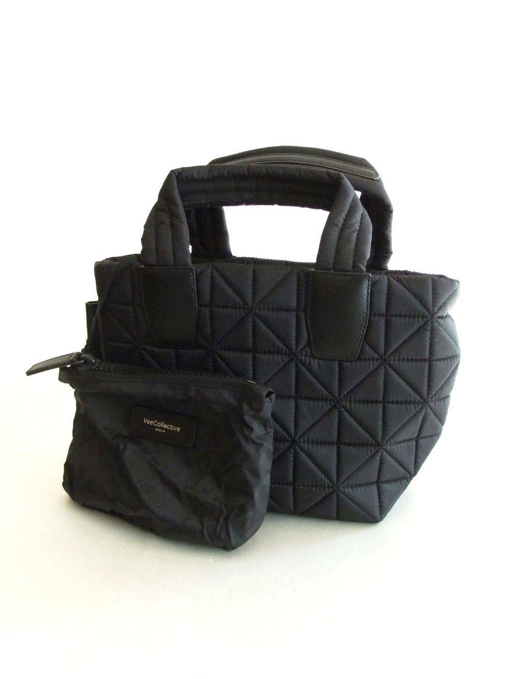 VEE TOTE 2WAY ミニ トートバッグ  (ブラック)
