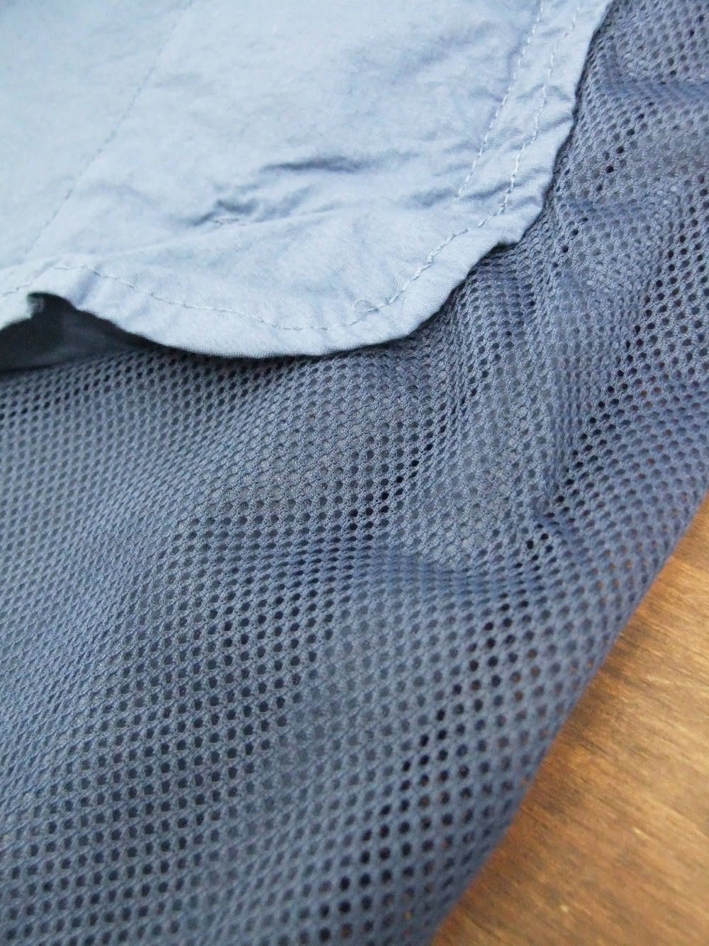 NYLON METAL RIPSTOP PANTS ナイロンメタルパンツ ( BLUE/GRAY )  711530536