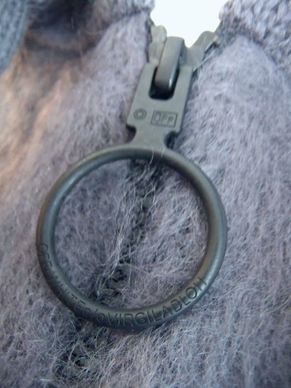 DIAG BRUSHED MOHAIR ZIP HOODI ( GRAY ) モヘア ニットパーカー