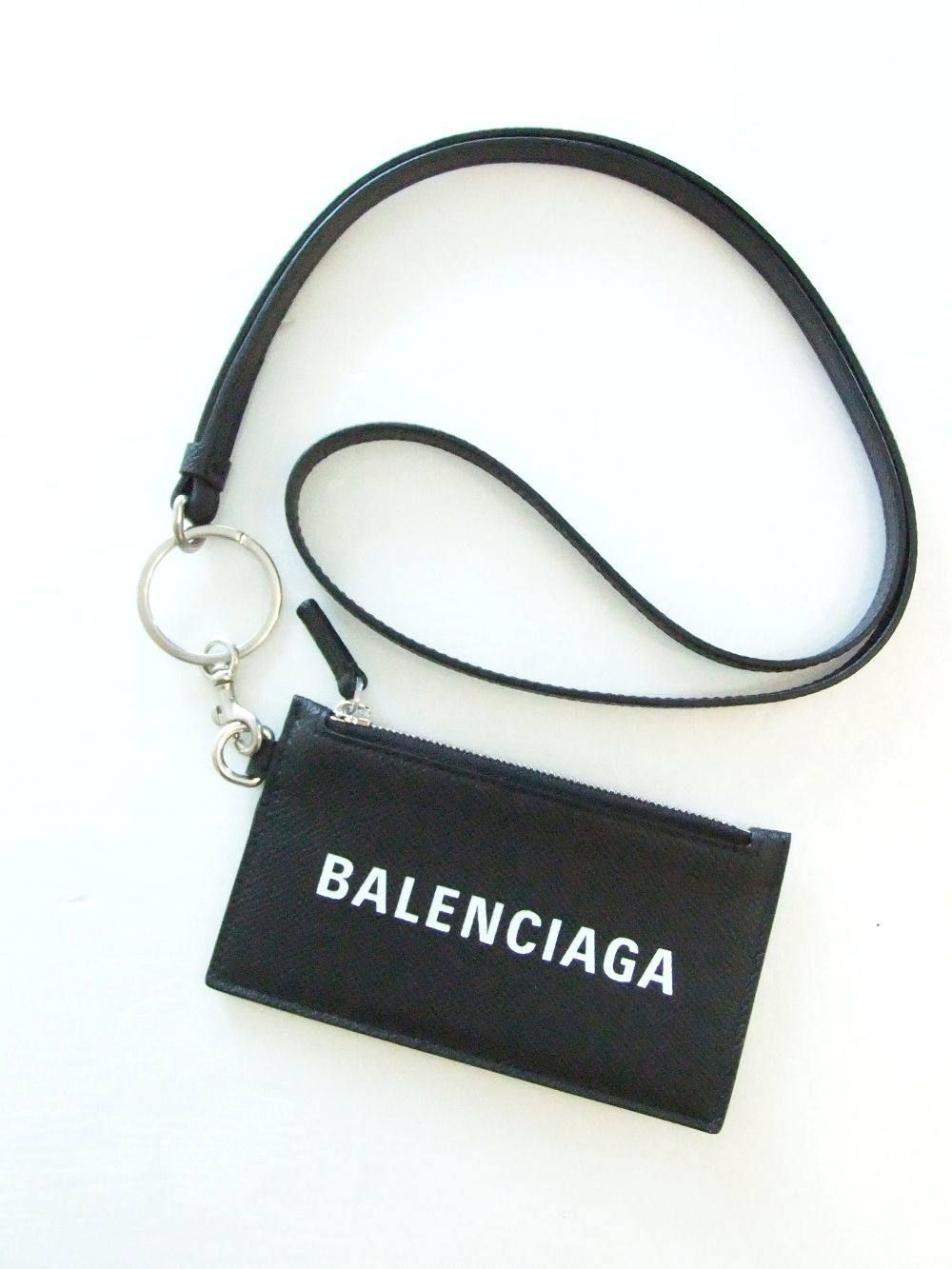 新品】BALENCIAGA バレンシアガ キーリングカードホルダー-