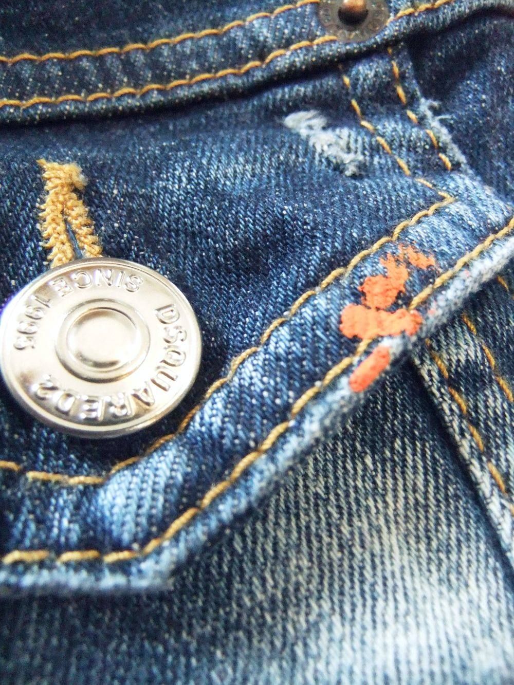 クラッシュ デニム ジャケット  S74AM1027