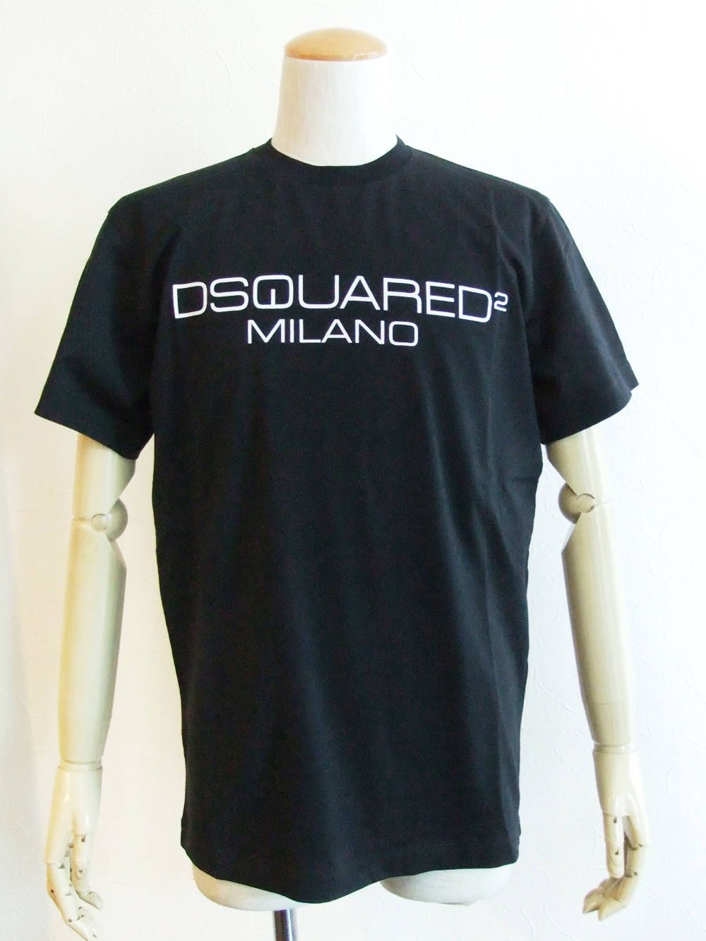 D2 ロゴプリント T-SHIRT (BLACK)    S74GD0644