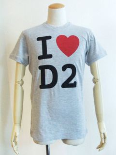 I ♡ D2 ロゴプリント T-SHIRT     S74GD0670