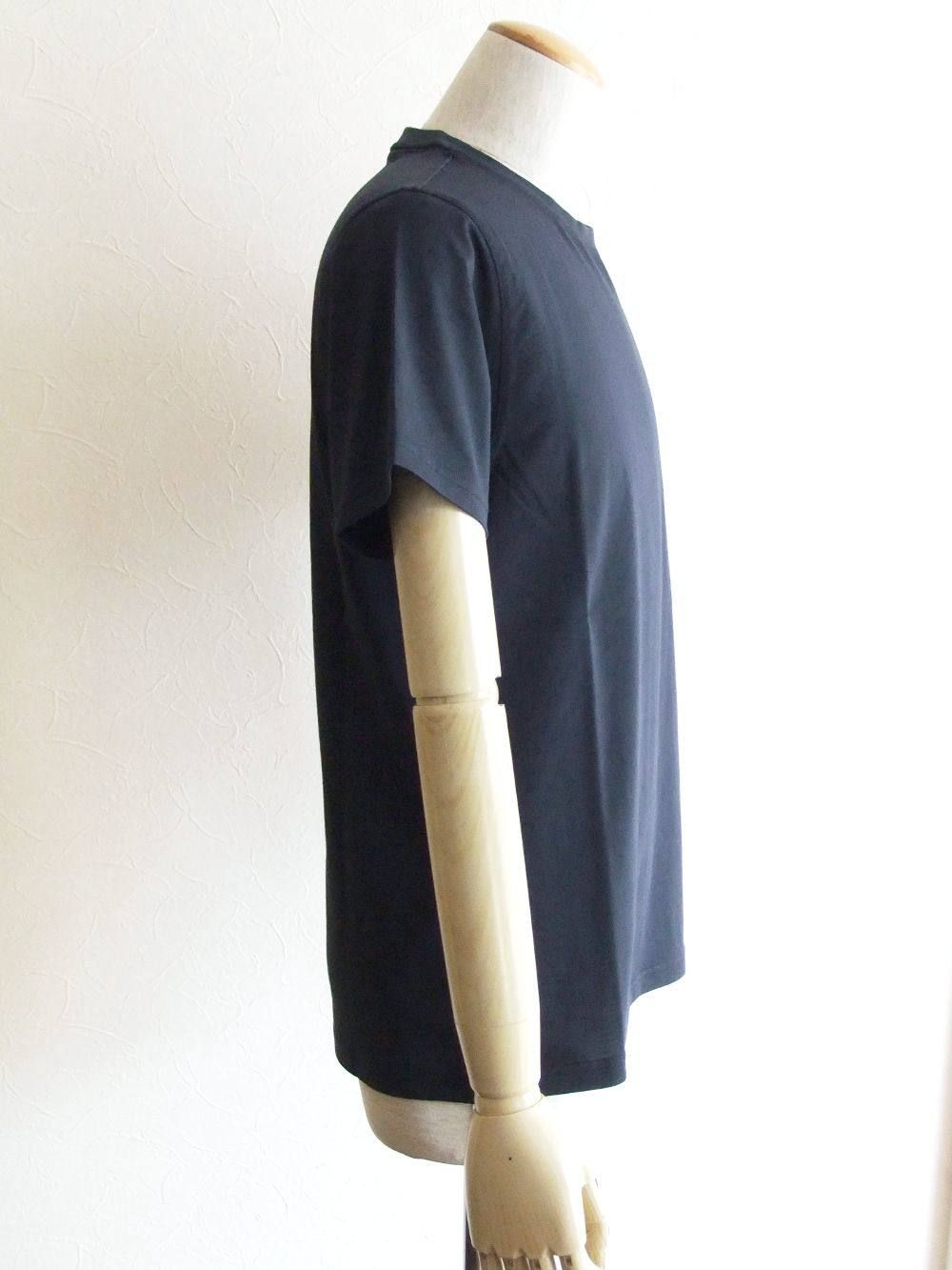 モノグラムモチーフ クルーネック コットン Tシャツ ( NAVY )