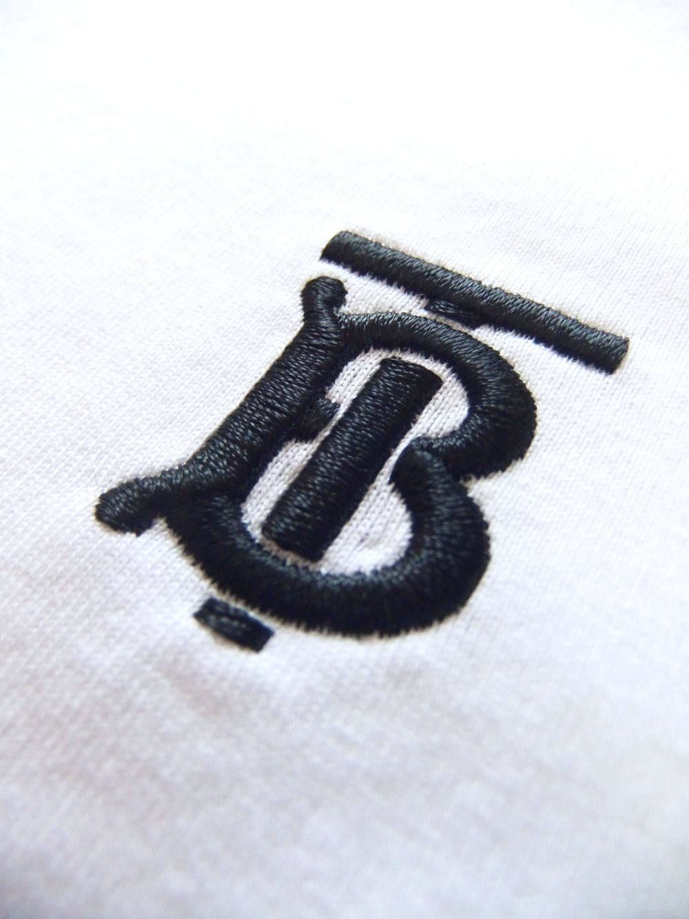 モノグラムモチーフ クルーネック コットン Tシャツ ( WHITE )