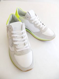 TRPX MONDIAL FLUO   LOW-CUT TZLU WFF1 ローカットスニーカー (ホワイト×イエロー)