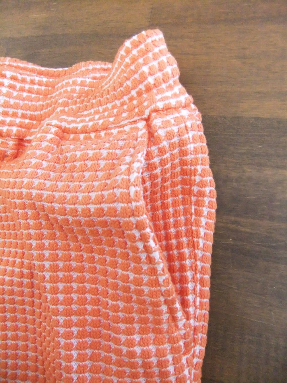 CAVIANA  コットンワッフル ショートパンツ  ( ORANGE )