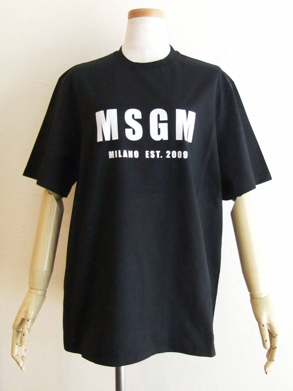 MSGM - 《LADIES》 ニューロゴ プリント コットン Tシャツ (ホワイト 