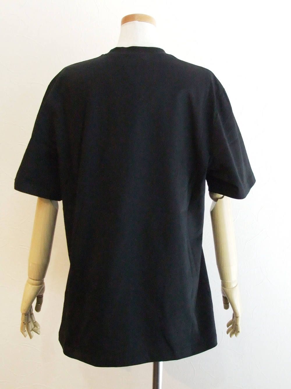 MSGM - 《LADIES》 スパンコール ロゴ刺繍 コットン Tシャツ (ブラック