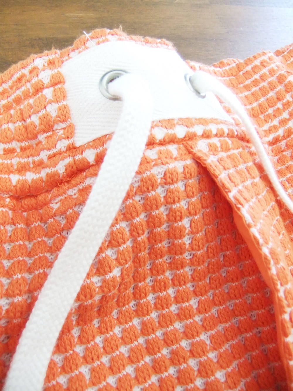 CAVIANA  コットンワッフル ショートパンツ  ( ORANGE )