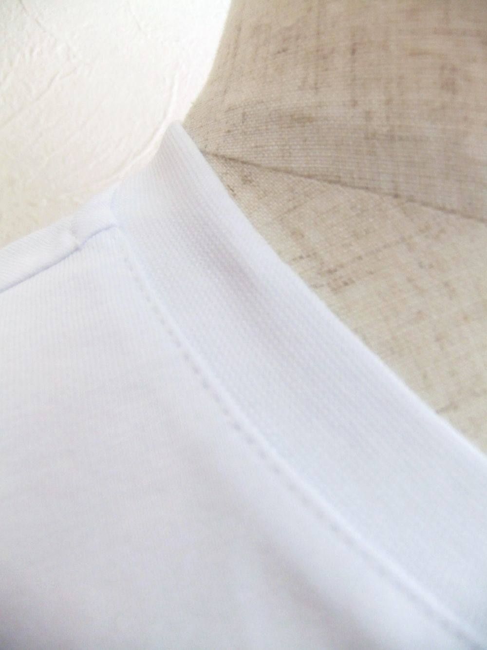 《LADIES》 カレッジ ロゴプリント コットン T-シャツ (ホワイト)  MDM98-207298