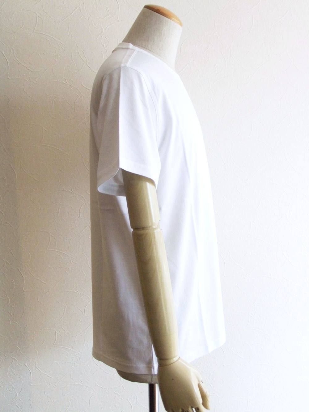 モノグラムモチーフ クルーネック コットン Tシャツ ( WHITE )