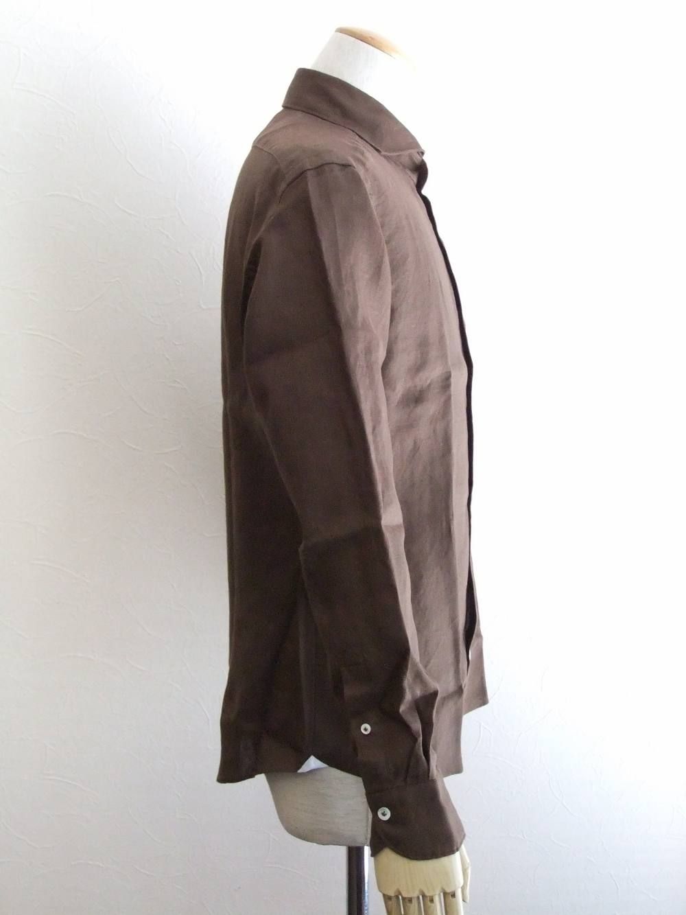 リネン シャツ ( BROWN )   845300V84