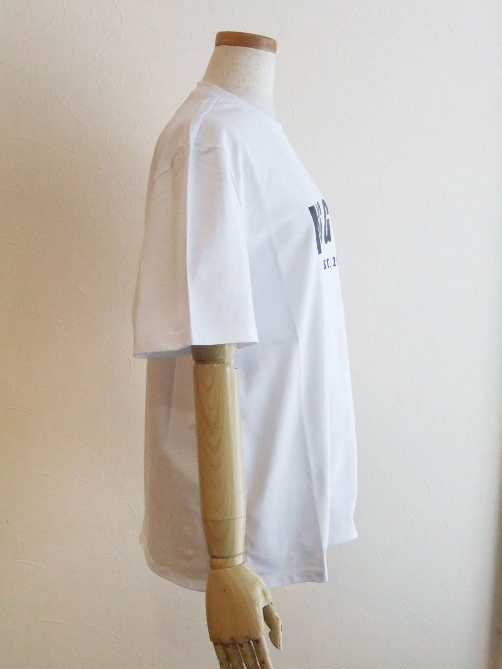 《LADIES》 ニューロゴ プリント コットン Tシャツ (ホワイト) 2841MDM92 - XS